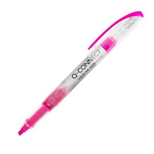 Označevalnik Q-CONNECT Liquid Ink roza