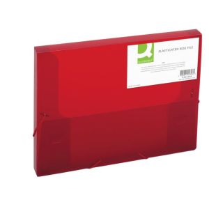 Plastična škatla z gumico Q-CONNECT rdeče barve