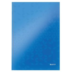 Tamna knjiga Leitz WOW A4 80 listov črtana modra