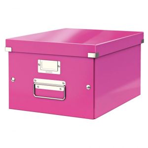 Click &amp; Store srednja škatla roza