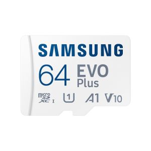 Samsung EVO Plus/micro SDXC/64GB/UHS-I U1 / Adapter razreda 10/+/bela MB-MC64SA/EU