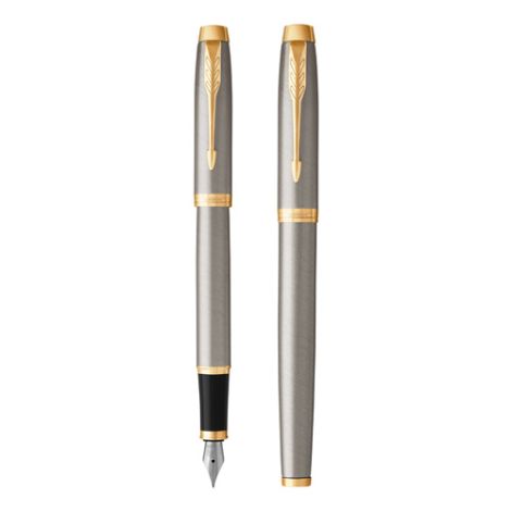 Nalivno pero PARKER IM Brushed Metal GT -F-