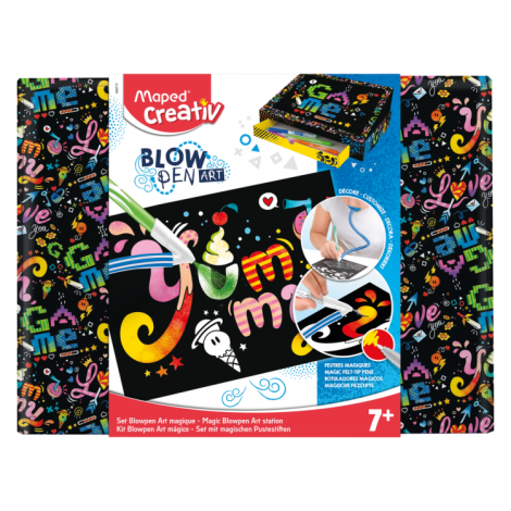 Pihalni ustvarjalni set MAPED Blowpen Art - Magic