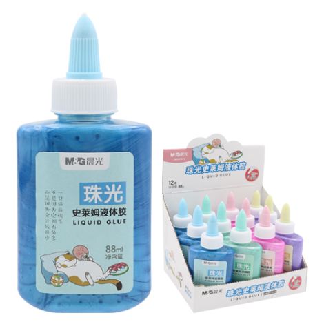 Gel lepilo M&G 88 ml - barvno, svetleče, biserno