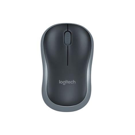 Logitech M185 nano/Office/Optični/1000 DPI/Brezžični USB/Siv 910-002235