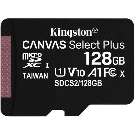 Kingston Canvas Select Plus A1/micro SDXC/128GB/UHS-I U1 / razred 10 SDCS2/128GBSP