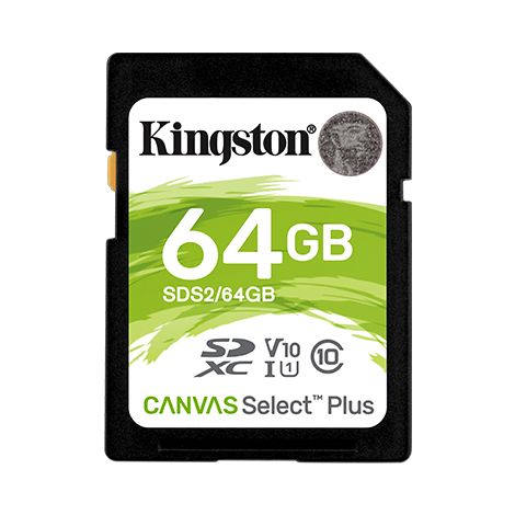 Kingston Canvas Select Plus U1/SDXC/64GB/UHS-I U1 / razred 10 SDS2/64GB