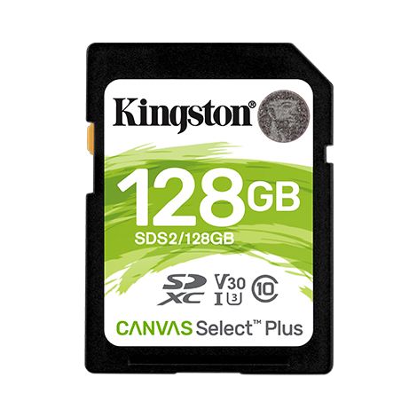 Kingston Canvas Select Plus U3/SDXC/128GB/UHS-I U3 / razred 10 SDS2/128GB