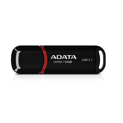 ADATA UV150/64GB/USB 3.1/USB-A/črna AUV150-64G-RBK