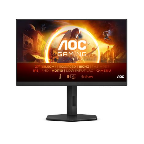 AOC Gaming/27G4X/27"/IPS/FHD/180Hz/0,5ms/črna/3R 27G4X