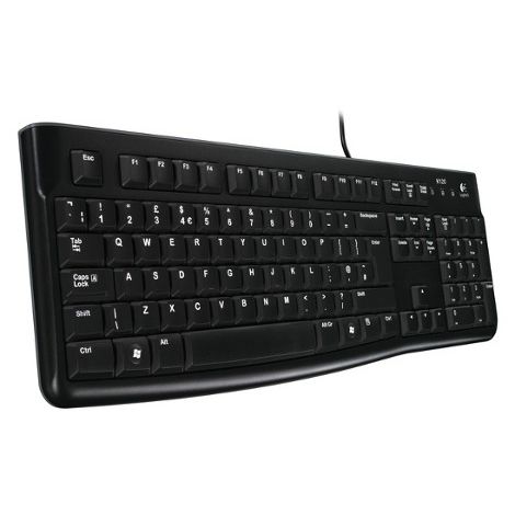 Logitech K120/žični USB/CZ-SK postavitev/črna 920-002641