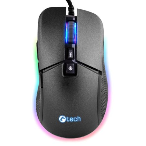 C-TECH Dawn/Gaming/Optični/Desničarski/6400 DPI/Žični USB/Črn GM-24L