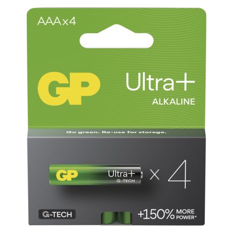 GP Alkalna baterija ULTRA PLUS AAA (LR03) - 4 kos 1013124000