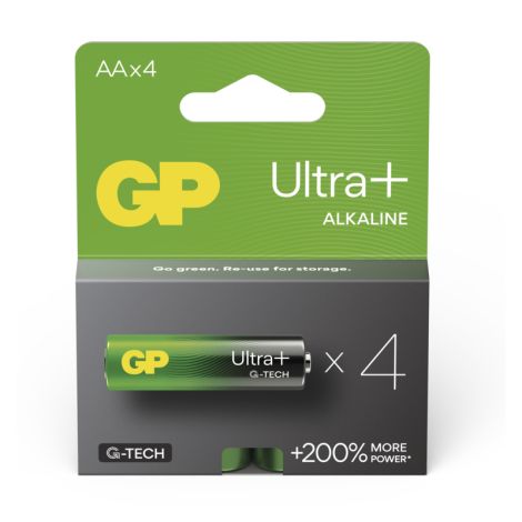 GP Alkalna baterija ULTRA PLUS AA (LR6) - 4 kos 1013224000