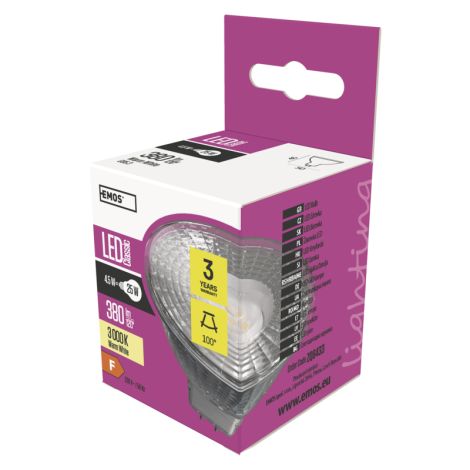 EMOS LED ŽARNICA CLASSIC MR16 4,5 W (25 W) 380lm GU5,3 WW 1525732200