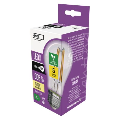 LED sijalka A60/E27/3,8W/60W/806lm/toplo bela 1525283273