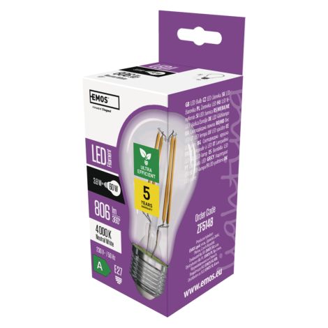 LED sijalka A60/E27/3,8W/60W/806lm/nevtralno bela 1525283410