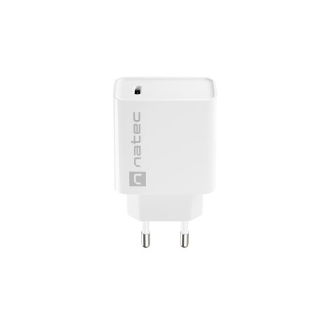 Univerzalni polnilec Natec RIBERA 20W 1X USB-C, bel NUC-2059