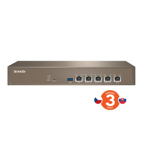 Tenda G1 Enterprise Gigabit MultiWAN usmerjevalnik, 3x GWAN/GLAN, 1x GLAN, 1x GWAN, uravnoteženje obremenitve, VPN 75011981