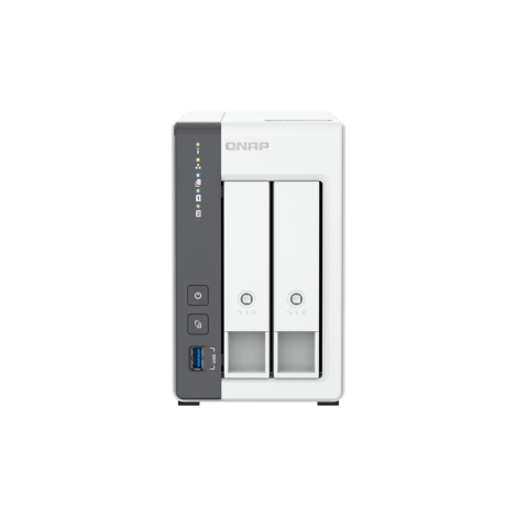 QNAP TS-216G (4 jedra 2,0 GHz + NPU, 4 GB RAM, 2x SATA, 1x GbE, 1x 2,5 GbE, 2x USB 2.0, 1x USB 3.2) TS-216G