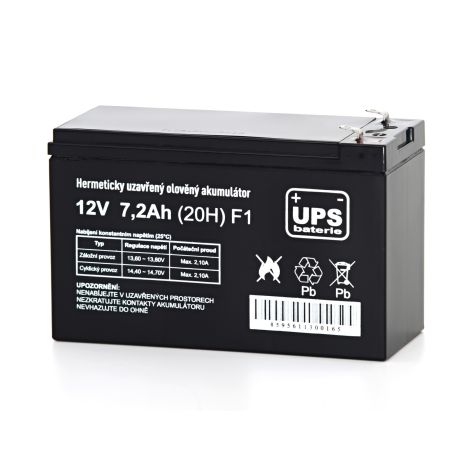 UPS baterija 12V 7,2Ah F1 14552