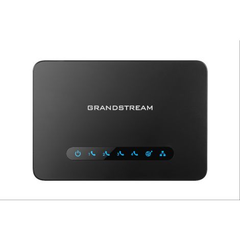 Grandstream HT814 (ATA), 4x FXS, 2 SIP profila, 1x Gbit LAN, NAT router, 3-way konf. HT814