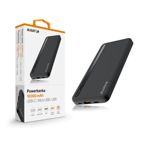 ALIGATOR PBAL1050 10.000mAh 20W črn PBAL1050BK