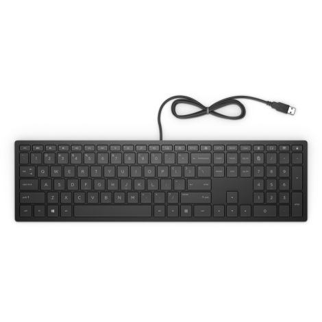 Tipkovnica HP Pavilion 300/žična USB/postavitev CZ/črna 4CE96AA#AKB