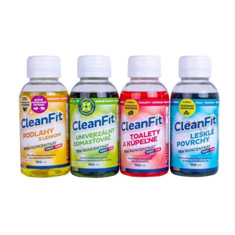 Čistilni ultra koncentrati Cleanfit - set 4 kos