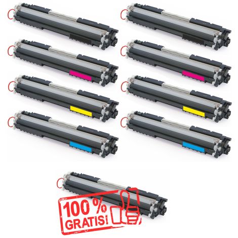 Toner 2 x Canon 729, CRG-729, CMYK + CRG-729 čierna ZADARMO, multipack, alternativni