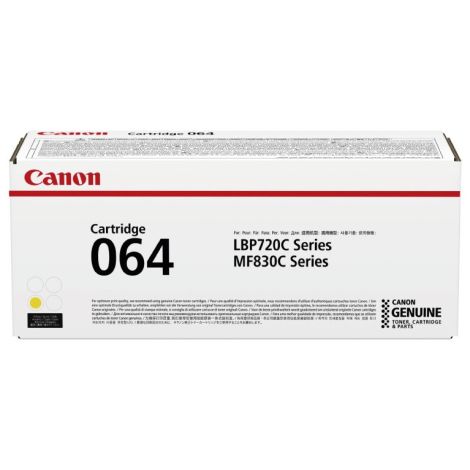 Toner Canon 064 Y, CRG-064 Y, 4931C001, rumena (yellow), originalni