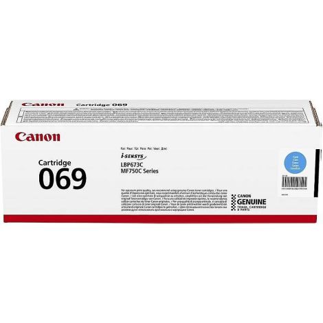 Toner Canon 069 C, CRG-069 C, 5093C002, cian (cyan), originalni