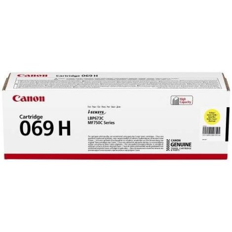 Toner Canon 069H Y, CRG-069H Y, 5095C002, rumena (yellow), originalni