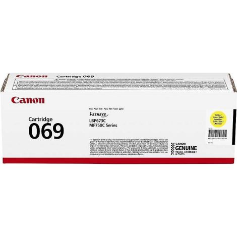 Toner Canon 069 Y, CRG-069 Y, 5091C002, rumena (yellow), originalni