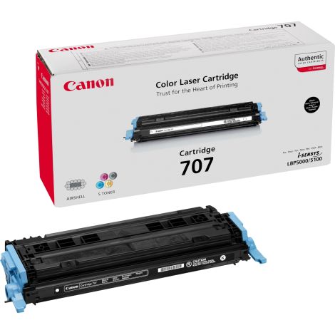 Toner Canon 707, CRG-707, črna (black), originalni