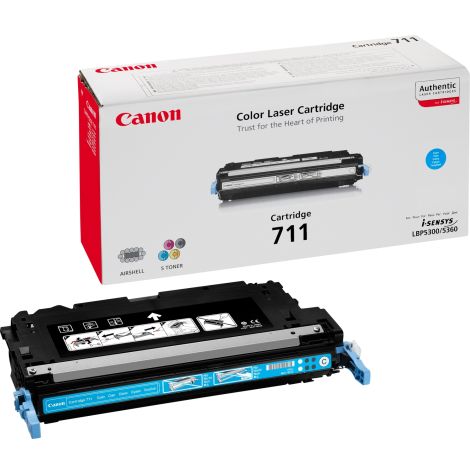 Toner Canon 711, CRG-711, cian (cyan), originalni