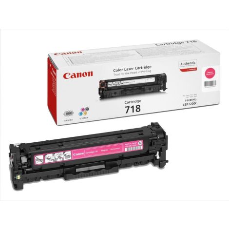 Toner Canon 718, CRG-718, magenta, originalni