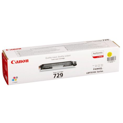 Toner Canon 729, CRG-729, rumena (yellow), originalni