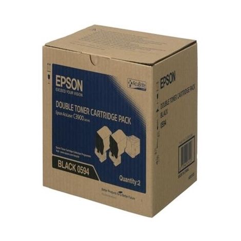 Toner Epson C13S050594 (C3900), dvojni paket, črna (black), originalni