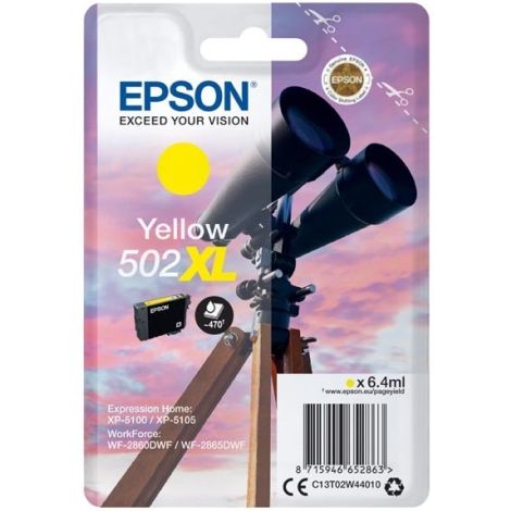 Kartuša Epson 502 XL, C13T02W44010, rumena (yellow), original