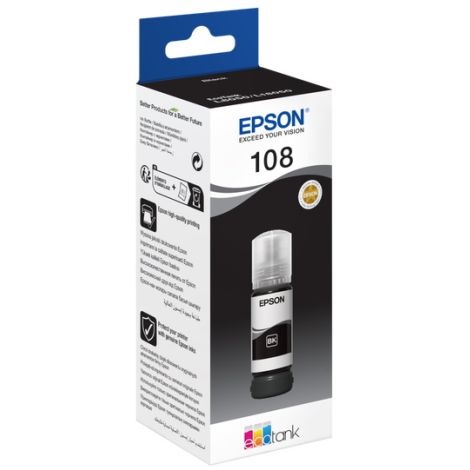 Kartuša Epson 108, T09C1, C13T09C14A, črna (black), original