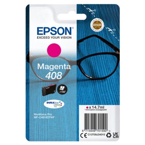 Kartuša Epson 408, C13T09J34010, T09J340, magenta, original