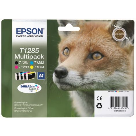 Kartuša Epson T1285, C13T12854012, CMYK, 4-pack, multipack, original