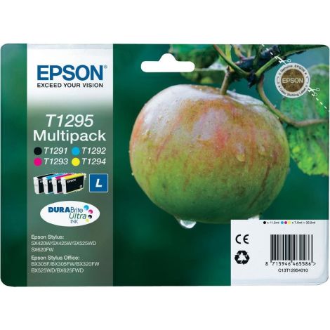 Kartuša Epson T1295, C13T12954012, CMYK, 4-pack, multipack, original