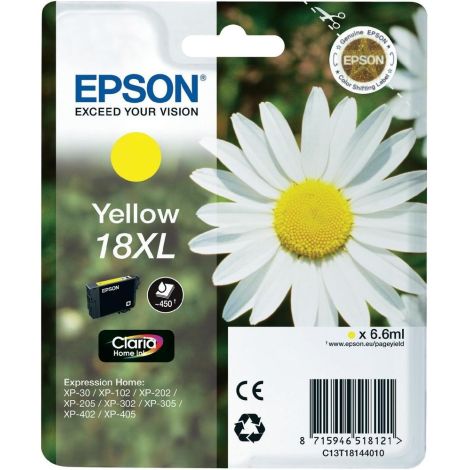 Kartuša Epson T1814 (18XL), C13T18144012, rumena (yellow), original