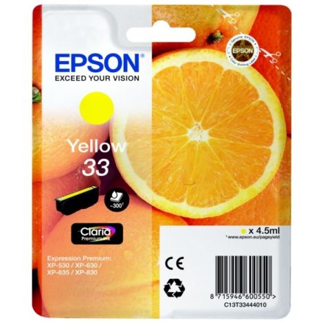 Kartuša Epson T3344 (33), C13T33444012, rumena (yellow), original