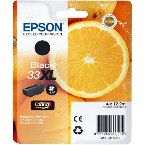 Kartuša Epson T3351 (33XL), C13T33514012, črna (black), original