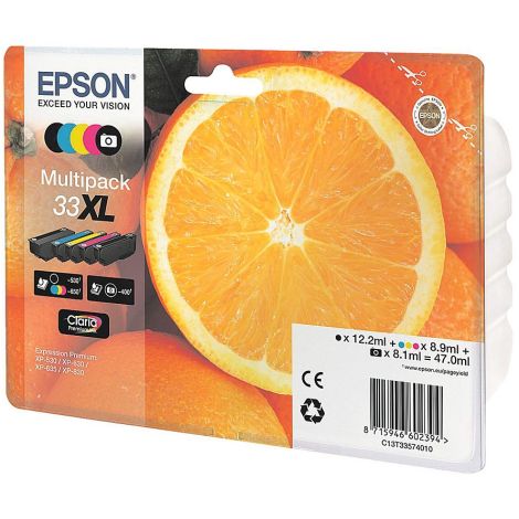 Kartuša Epson T3357 (33XL), C13T33574011, CMYK + PB, 5-pack, multipack, original