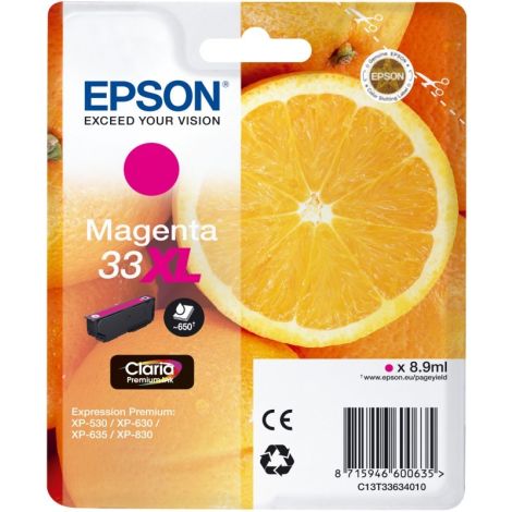 Kartuša Epson T3363 (33XL), C13T33634012, magenta, original