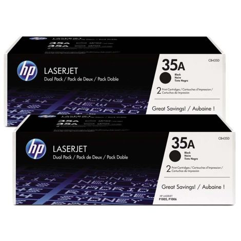 Toner HP CB435AD (35A), dvojni paket, črna (black), originalni